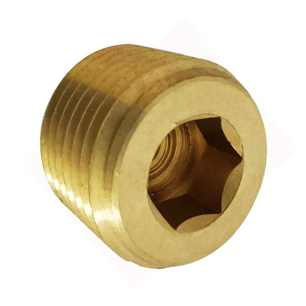 109-N3 FloFlex Brass Pipe Fitting<BR>Pipe Plug 3/8" Male NPT